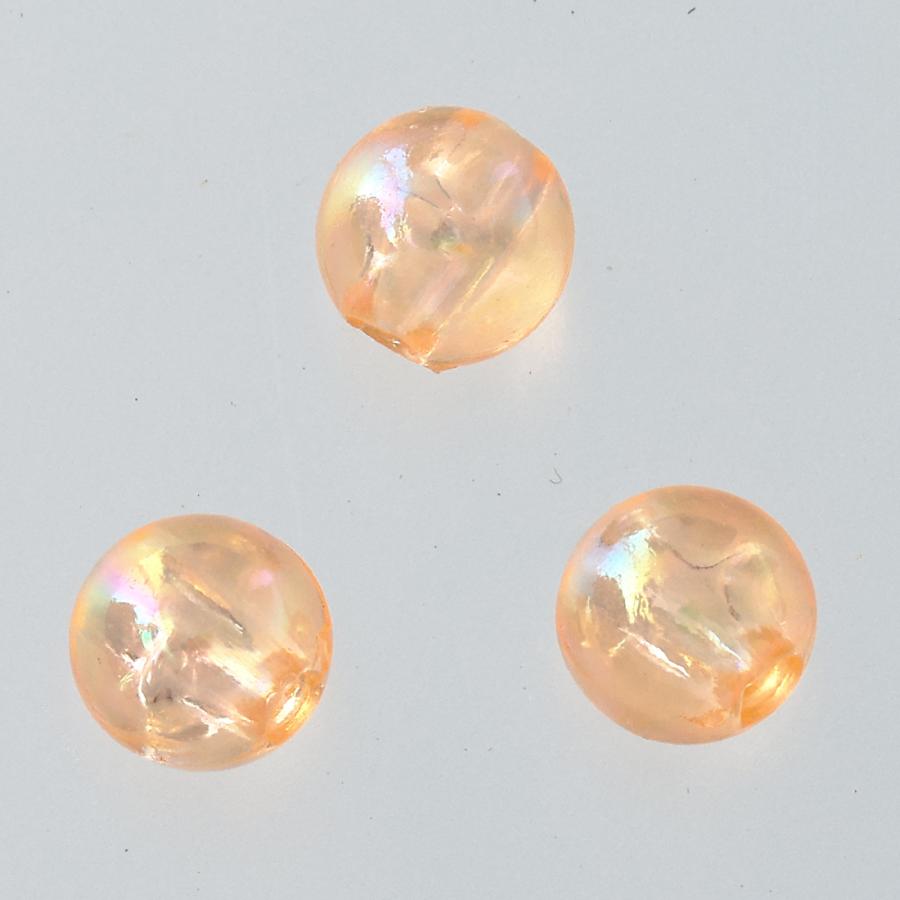 ビーズ 6mm オレンジ 丸 1000個 オーロラ 半透明 手芸
