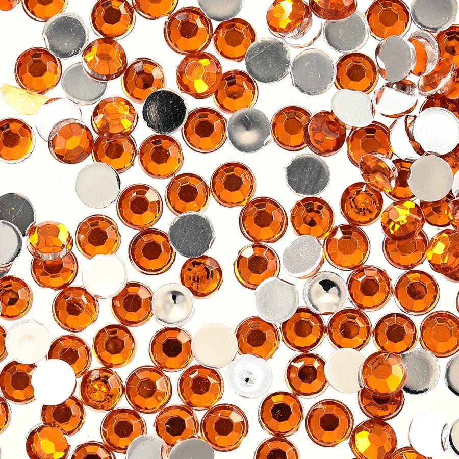 ラインストーン 3mm オレンジ 9000粒 プラ製 ネイル デコ レジン