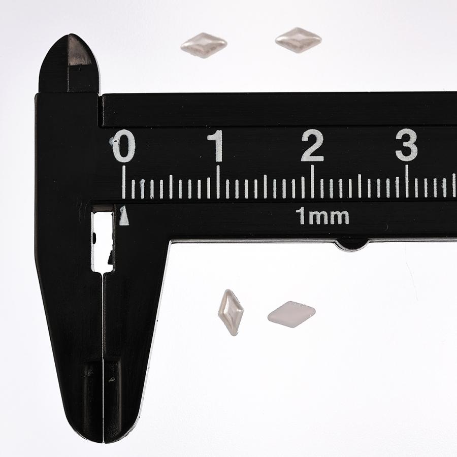 ネイルパーツ パール 5mm ホワイト ひし形 1000個 ぷっくり 封入