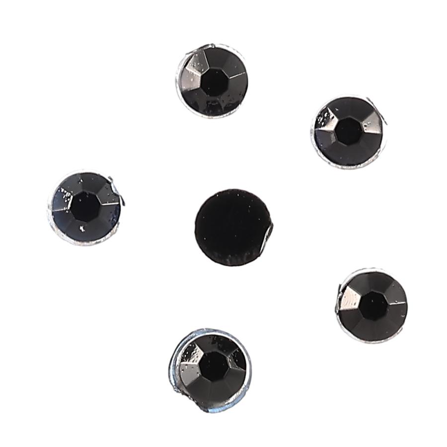 ラインストーン 2mm ss6 黒 9000粒 丸 プラ製 ネイル デコ ネイル
