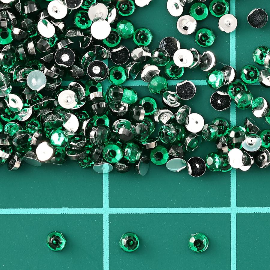 ラインストーン 緑 1.5mm ss3 9000粒 丸 ネイル 3D デコ ネイルアート
