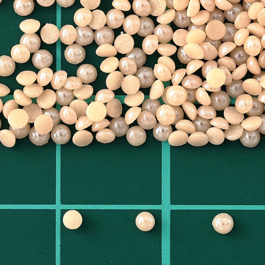半円パール 2mm ベージュ 9000個 セラミック製 ネイル レジン封入