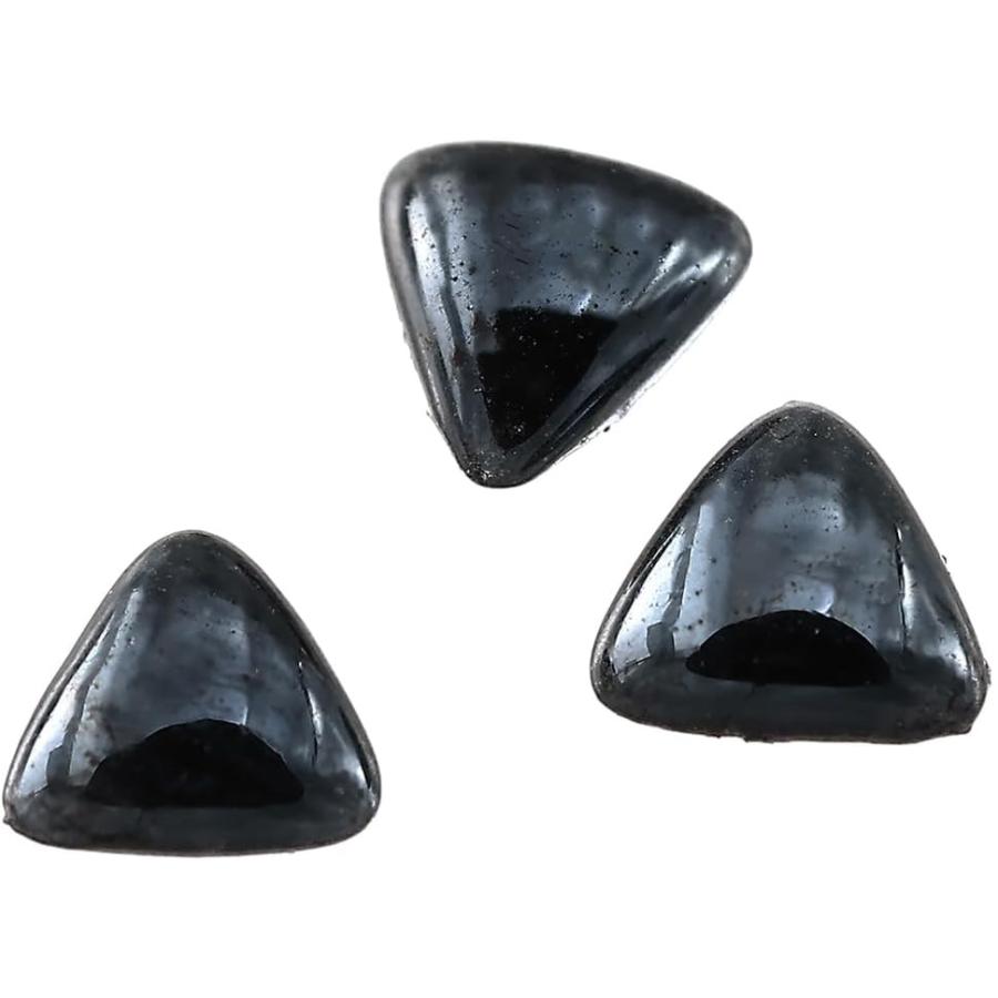 ネイルパーツ 三角 黒 4mm 1000個 セラミック製 3D デコ ネイル