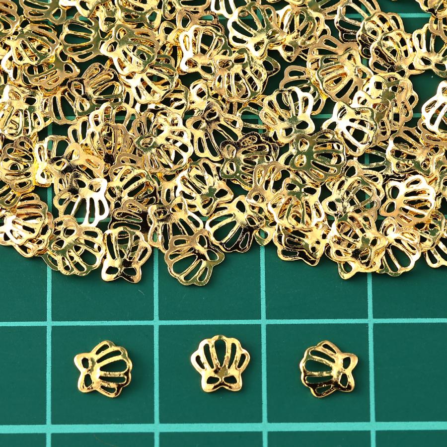 ネイルパーツ 王冠 ゴールド 5mm 500個 クラウン スタッズ レジン