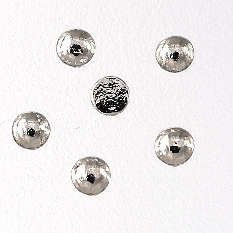 ネイルパーツ スタッズ 丸 シルバー 1.5mm 1000個 メタル デコ
