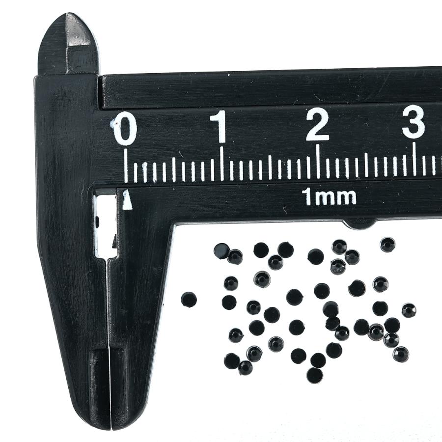 ラインストーン 黒 1.5mm ss3 9000粒 丸 ネイル 3D デコ レジン