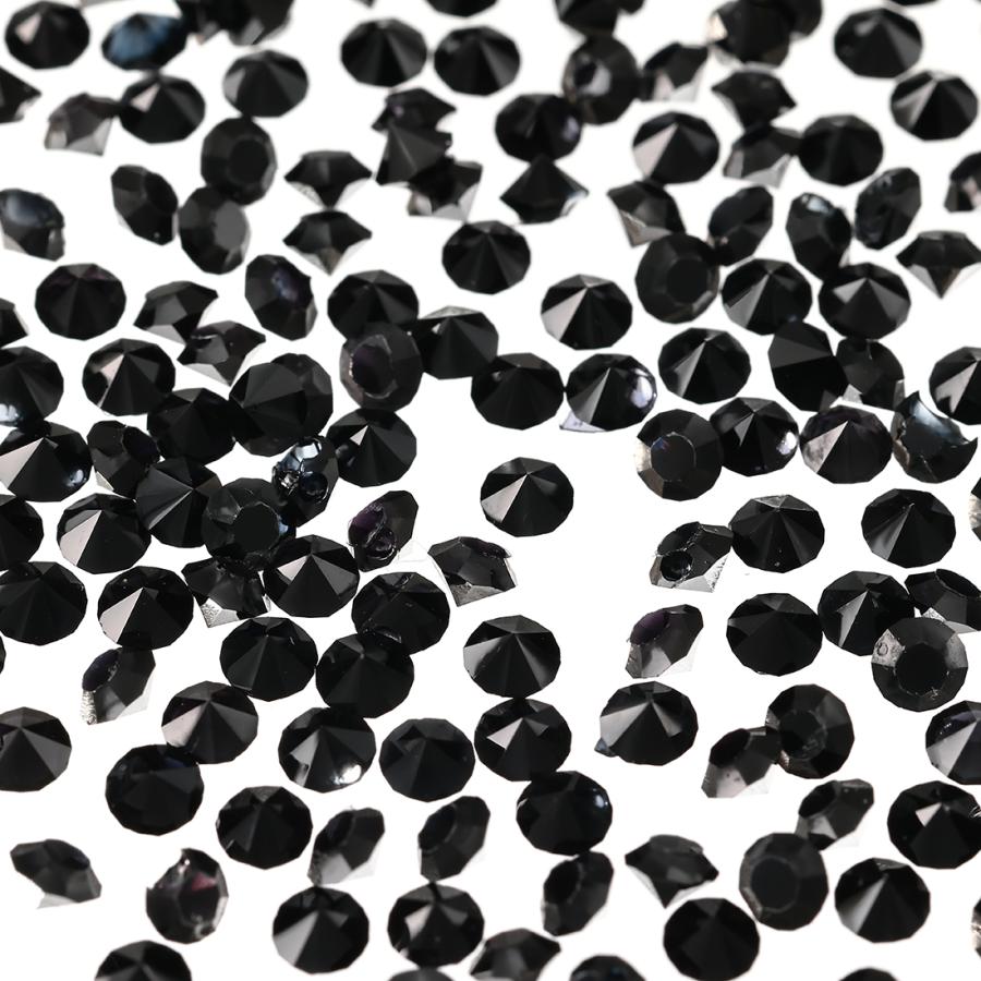 ラインストーン 黒 3mm Vカット 9000粒 ネイル レジン封入 デコ