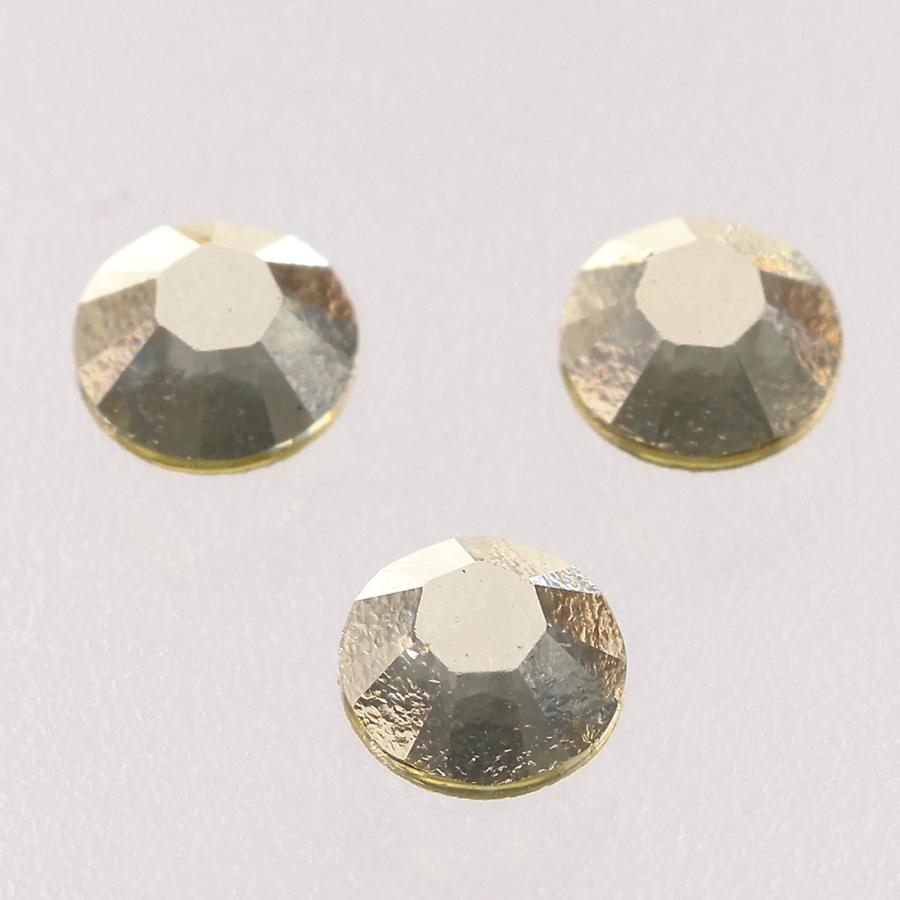 ラインストーン 3mm イエロー 全透明 丸 9000粒 樹脂製 ネイル デコ