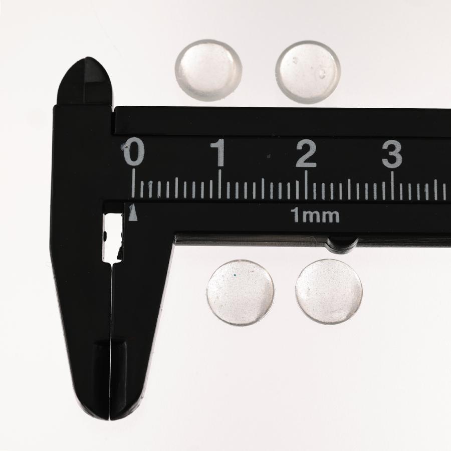 カボション 8mm クリア 半円 蓄光 1000個 半透明 樹脂製 デコ 封入