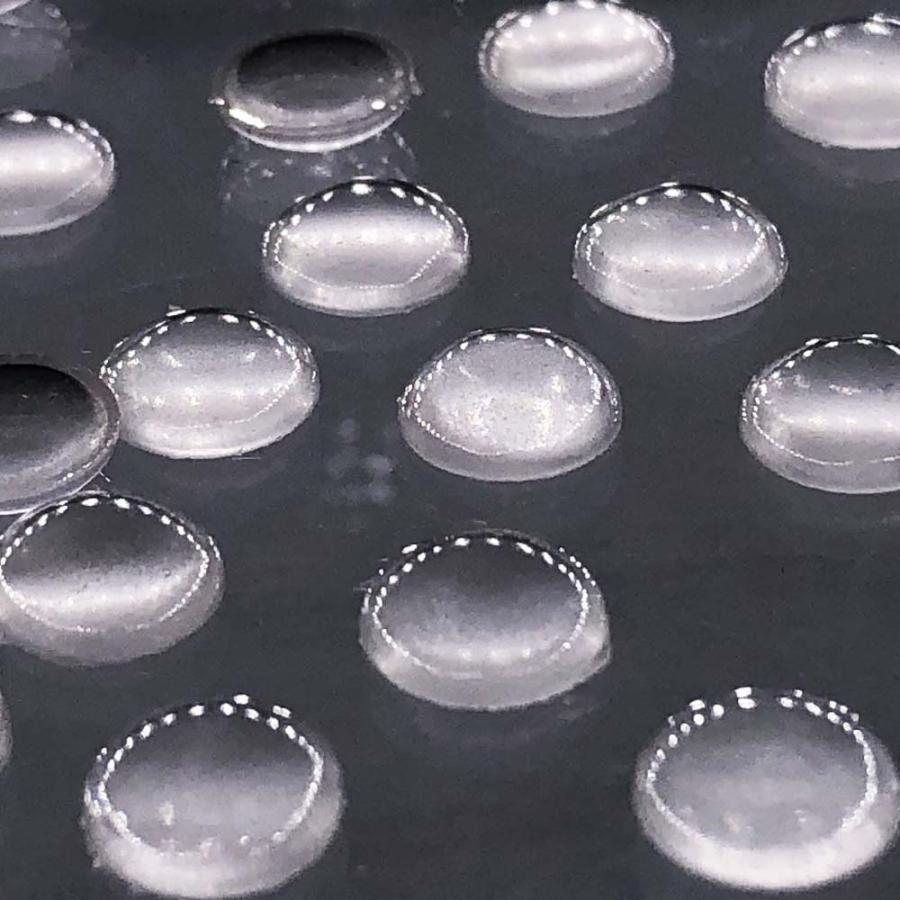 カボション 8mm クリア 半円 蓄光 1000個 半透明 樹脂製 デコ 封入