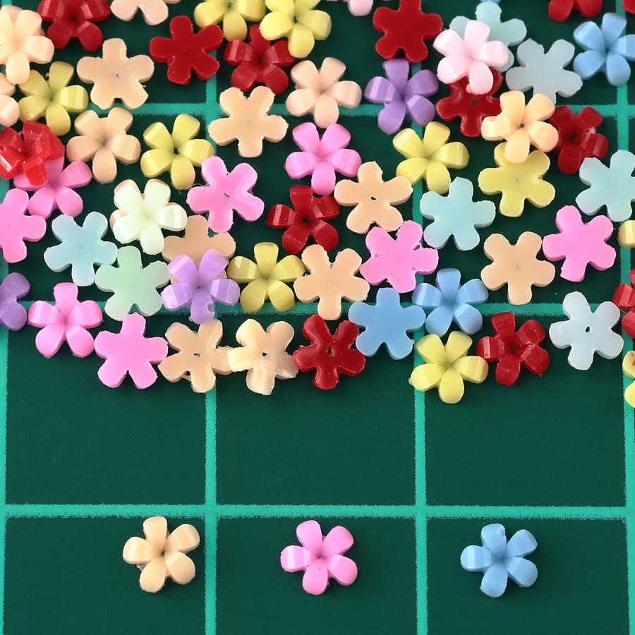 ネイルパーツ フラワー 3.5mm ミックス 5000個 花 デコ レジン