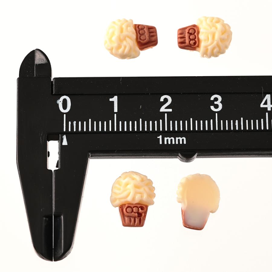 ネイルパーツ アイス アイボリー 11mm お菓子 3D 400個 デコパーツ
