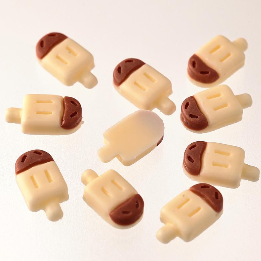 ネイルパーツ アイス アイボリー 12mm お菓子 400個 スイーツ 3D