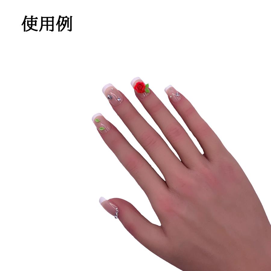 3dネイルパーツ ネイルパーツ 誕生日 デコパーツ バースデー ネイル パーツ ネイルパーツ 葉っぱ リーフ 5mm 緑 薄め 50個 植物 花 葉 3D 立体