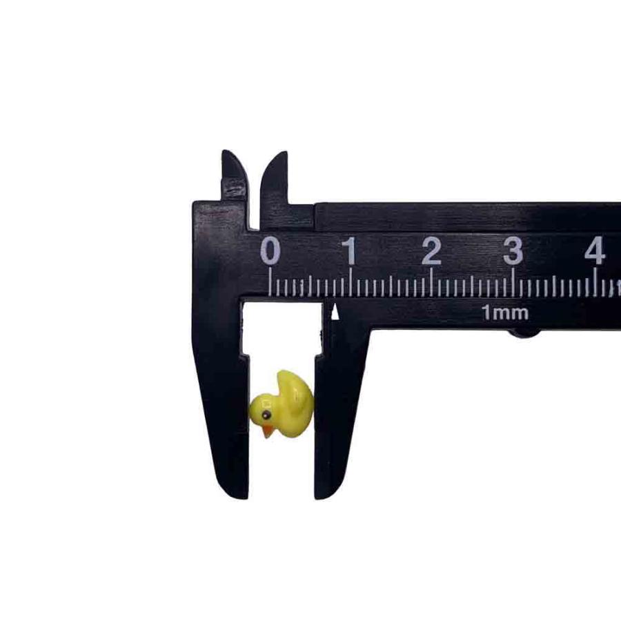 ネイルパーツ アヒル 動物 8mm イエロー 鳥 50個 3D 立体 アニマル