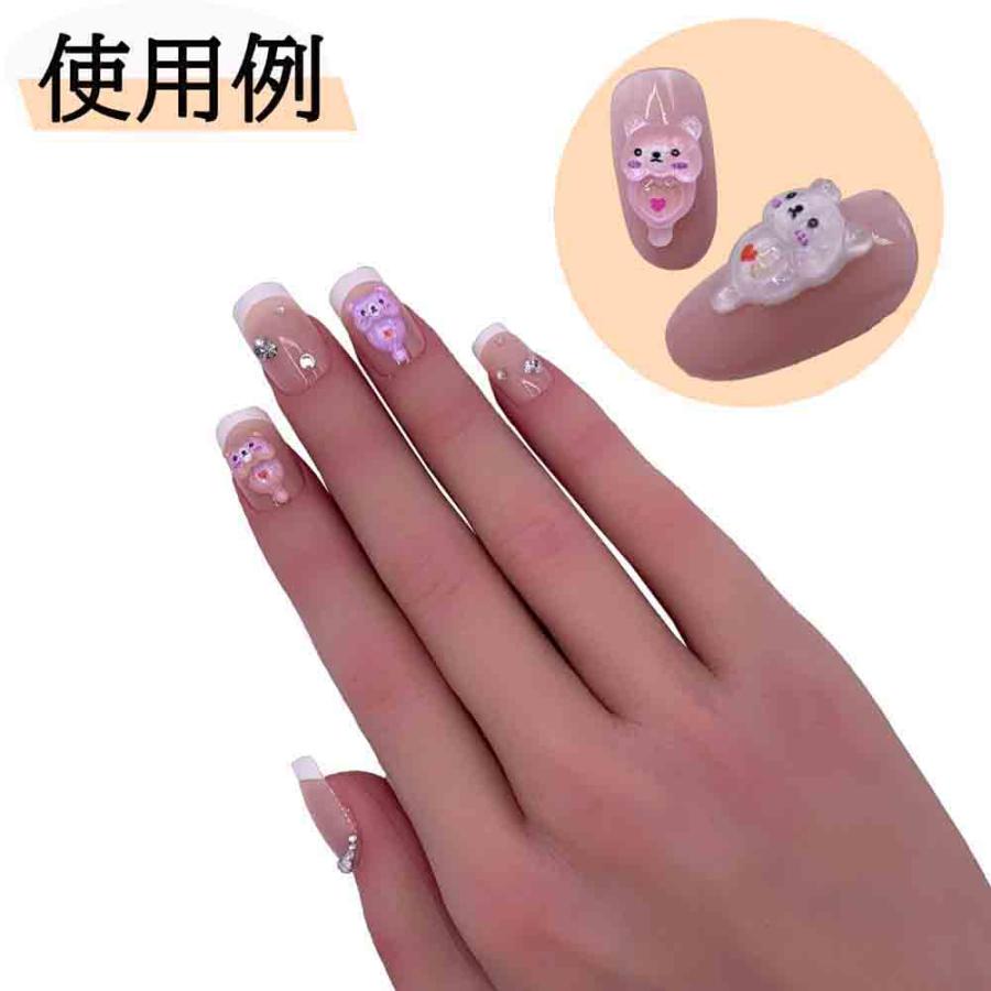 ネイルパーツ   レジン  3D キャラ リボン ハート くま ネイルパーツ レジン 3D キャラ リボン ハート くま ネイルパーツ クマ