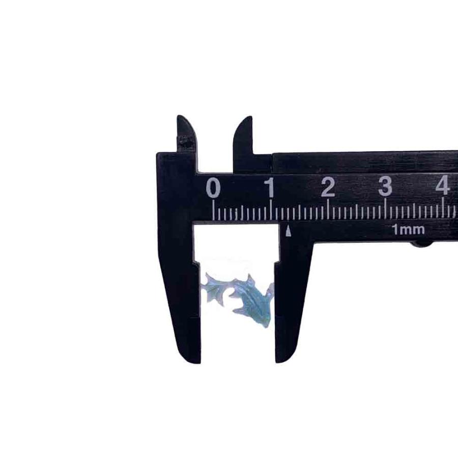 ネイルパーツ 海 魚 15mm 混色 ミックス 薄め 100個 クリア ラメ 3D