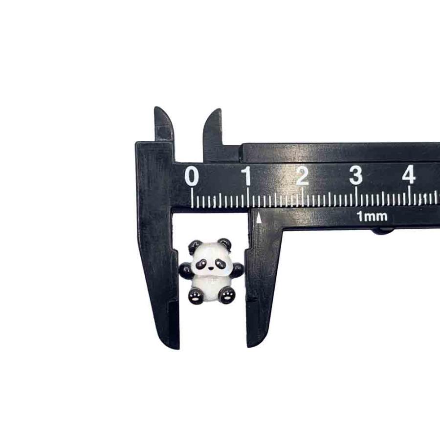 ネイルパーツ 動物 クマ パンダ 12mm ミックス カラフル 50個 熊