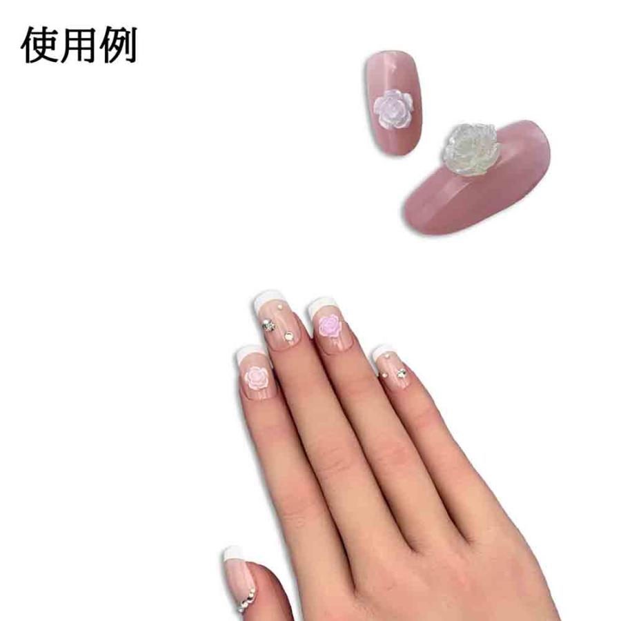 ネイルパーツ フラワー 8mm パステル MIX ラメ 100個 花 樹脂 ぷっくり
