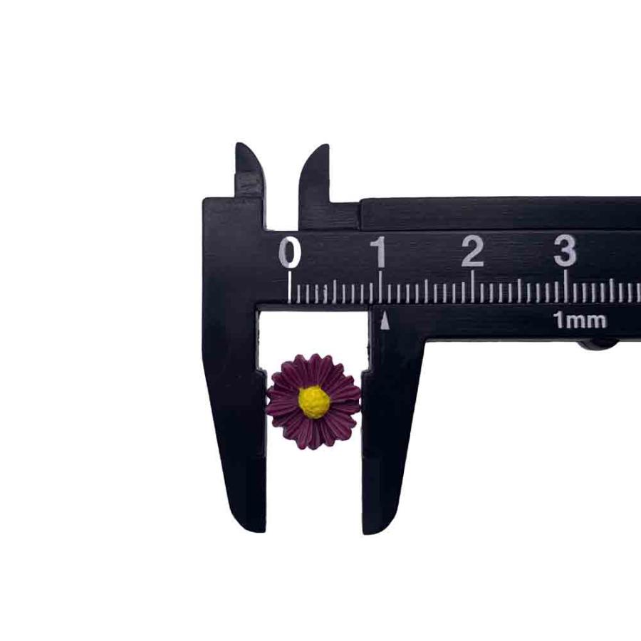 ネイルパーツ フラワー ミックス 10mm 蓄光 花 50個 立体 3D 艶消し
