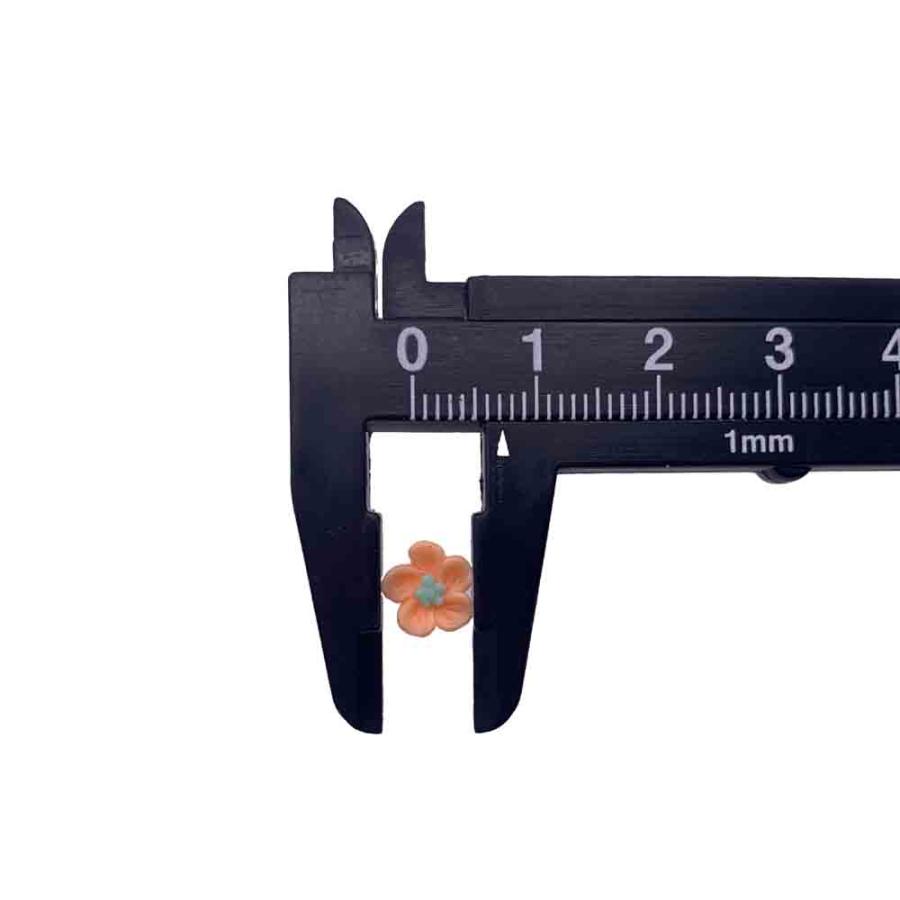 ネイルパーツ 花 8mm パステル 蓄光 100個 ミックス 小さめ フラワー