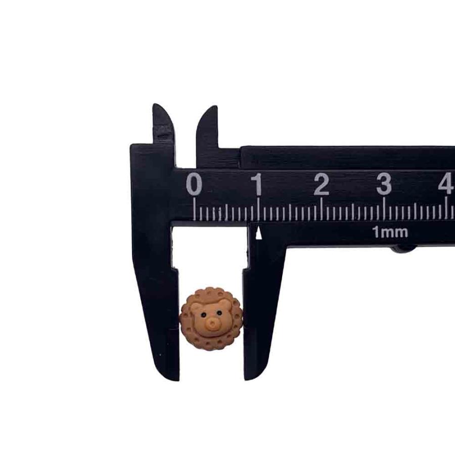 ネイルパーツ クマ クッキー お菓子 10mm ブラウン 50個 熊 動物
