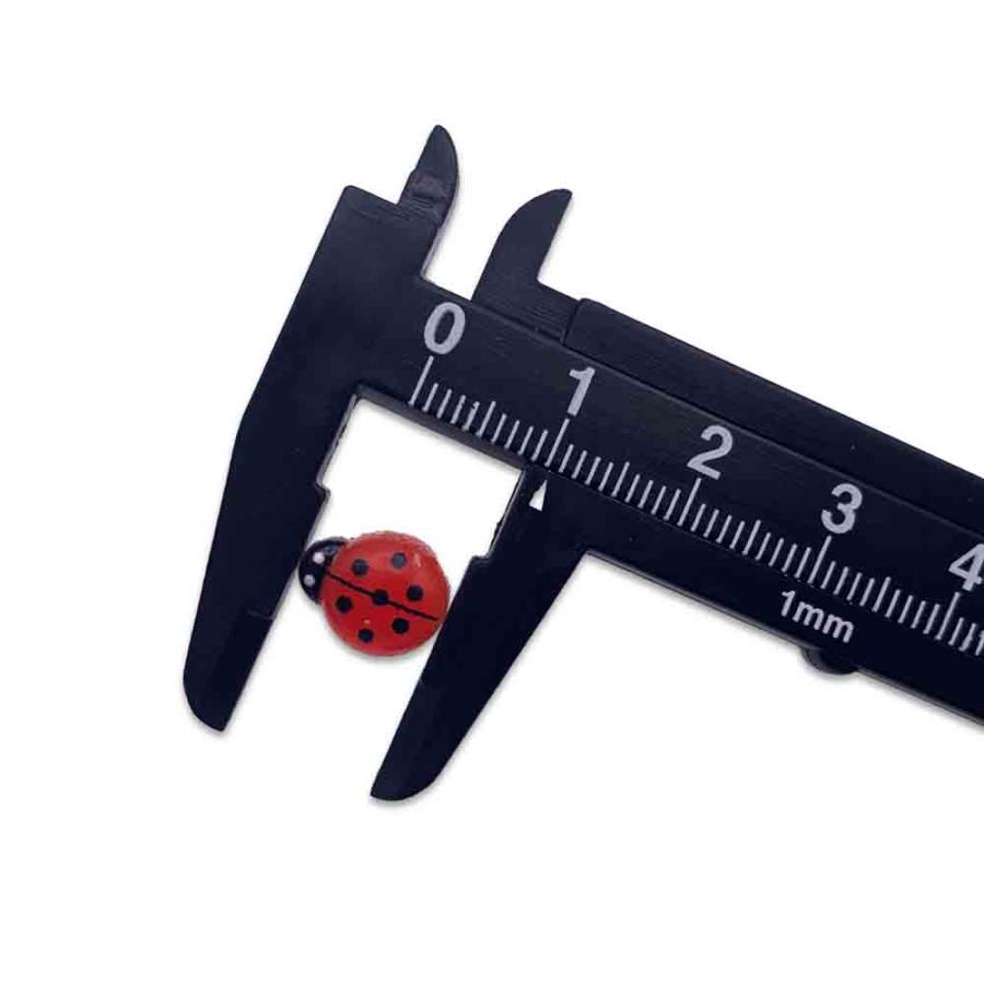 ネイルパーツ てんとう虫 昆虫 10mm カラフル ミックス 50個 生き物