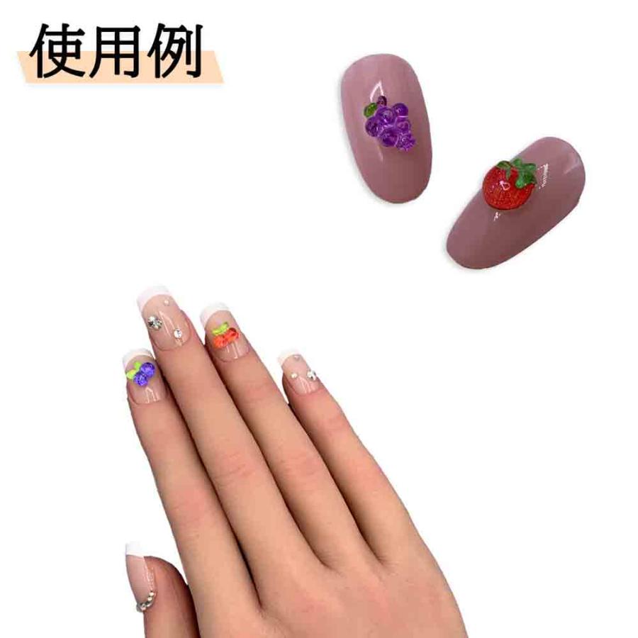 ネイルパーツ 果物 ミックス ミニ 6ー7mm 100個 いちご バナナ
