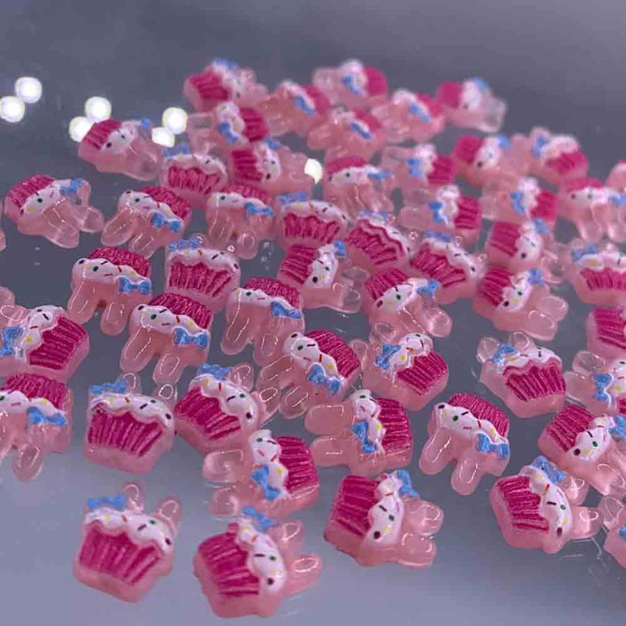 3dネイルパーツ リボン うさぎ ピンク 【公式通販】