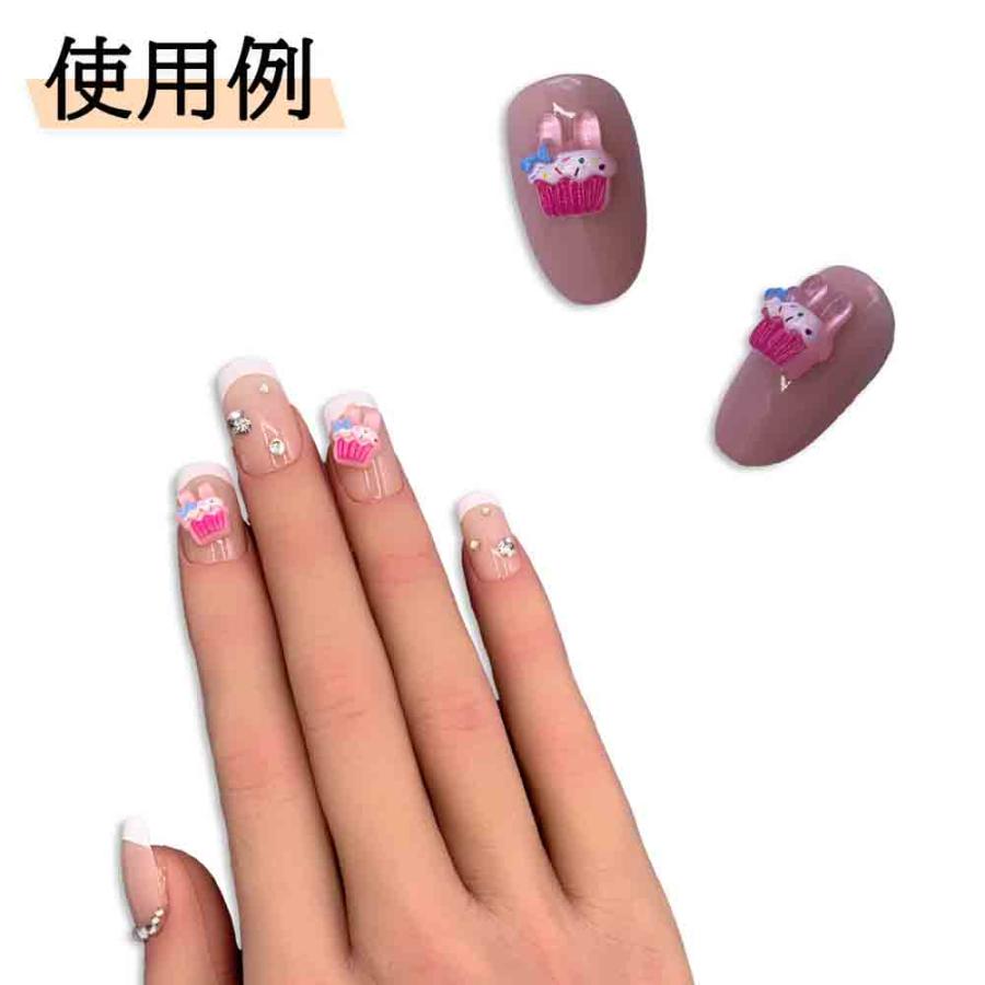 3dネイルパーツ リボン うさぎ ピンク 【公式通販】