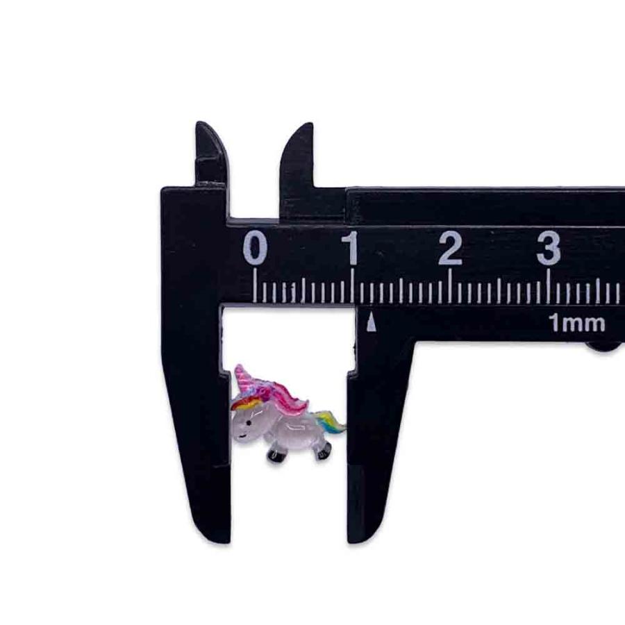 ネイルパーツ 動物 ユニコーン 馬 13mm ミックス 50個 アニマル うま