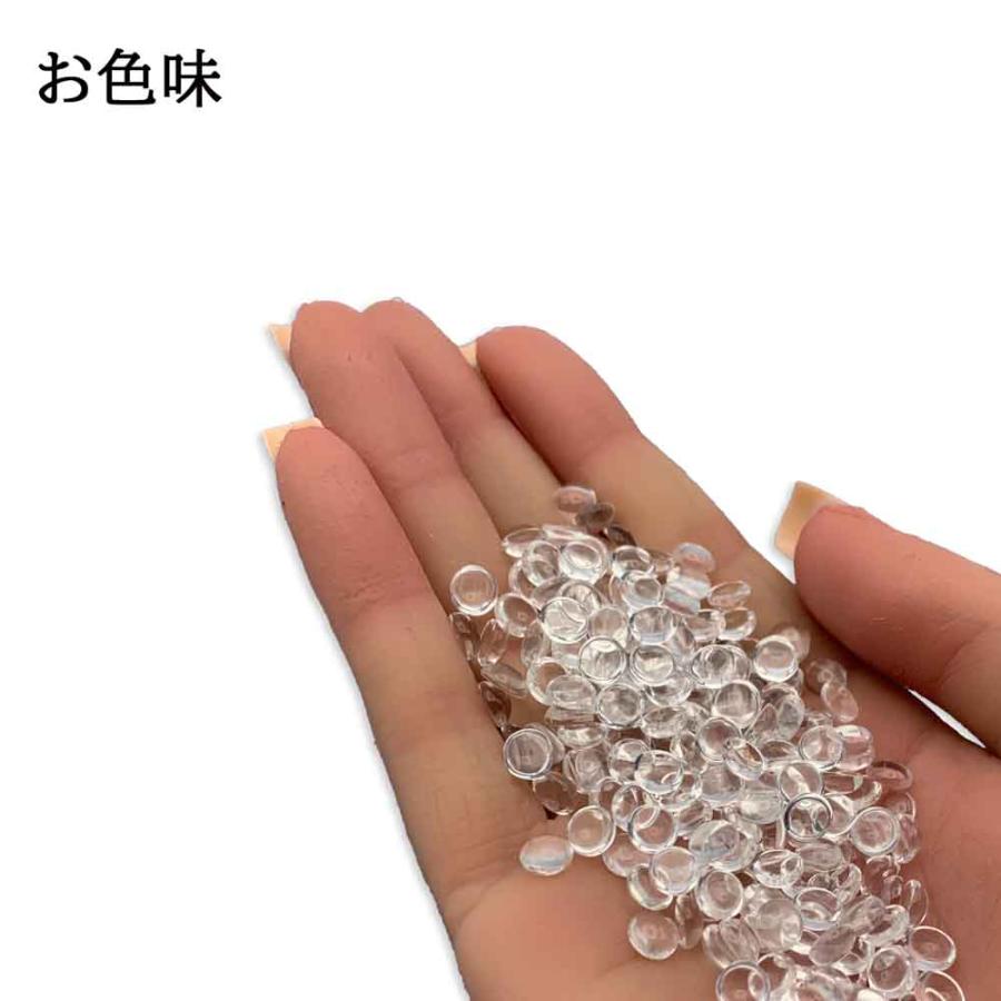 ガラス カボション 6mm 200個 セット クリア 透明 貼り付け ぷっくり