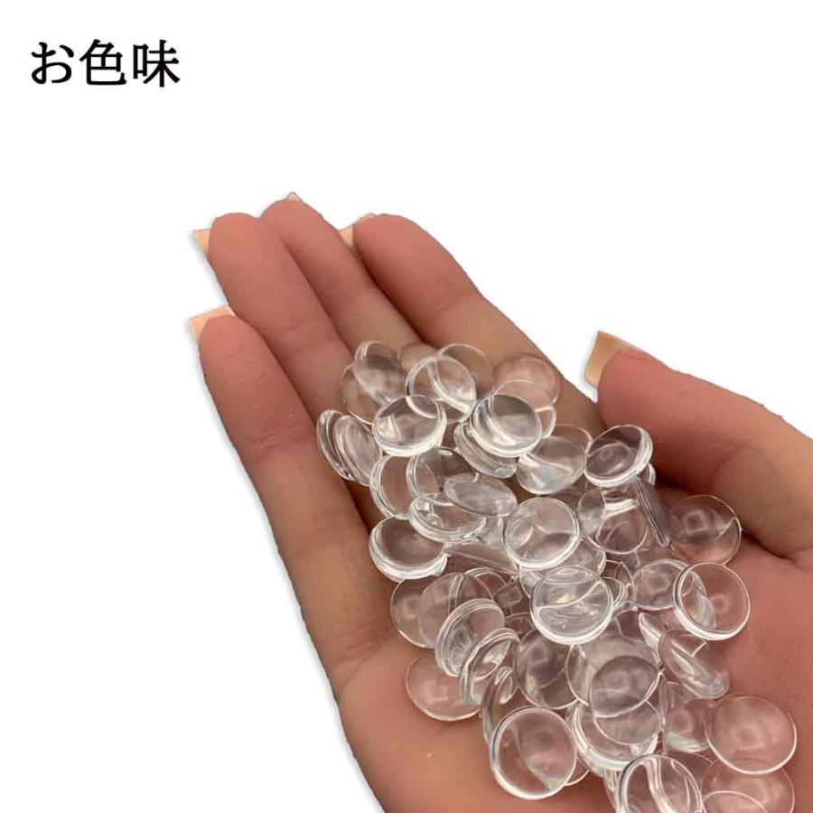 ガラス カボション 12mm 200個 セット クリア 透明 貼り付け ぷっくり