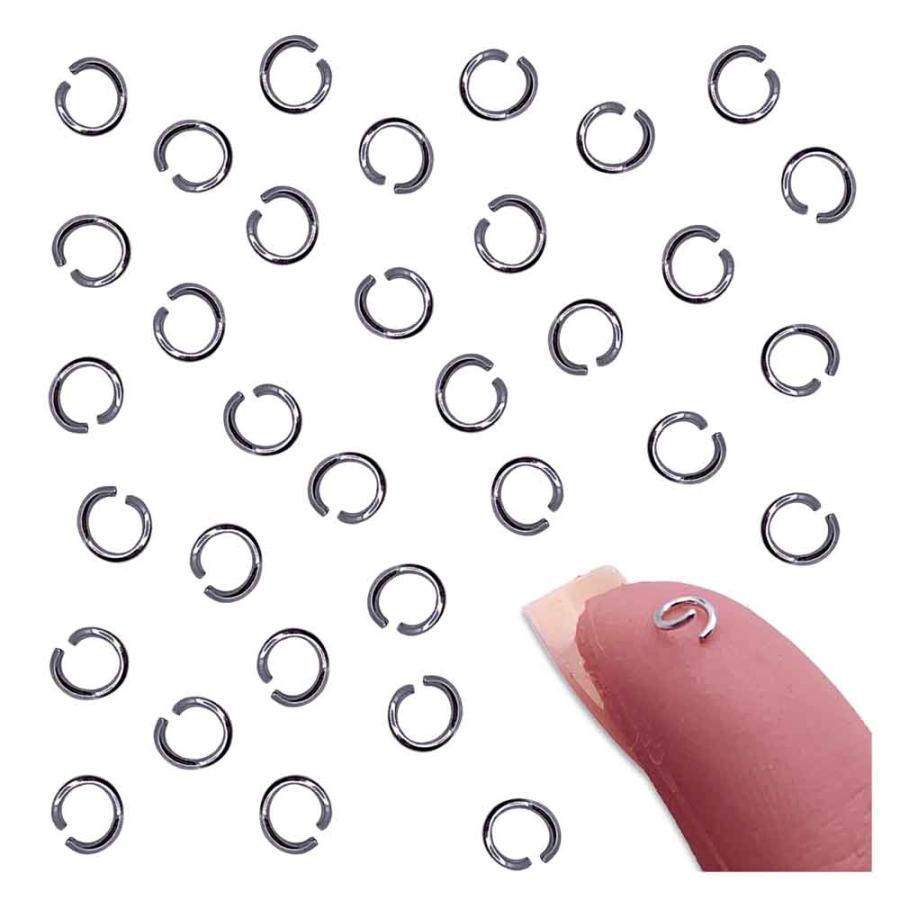 丸カン 4mm シルバー 200個 ジャンプリング 丸環 金具 基礎パーツ