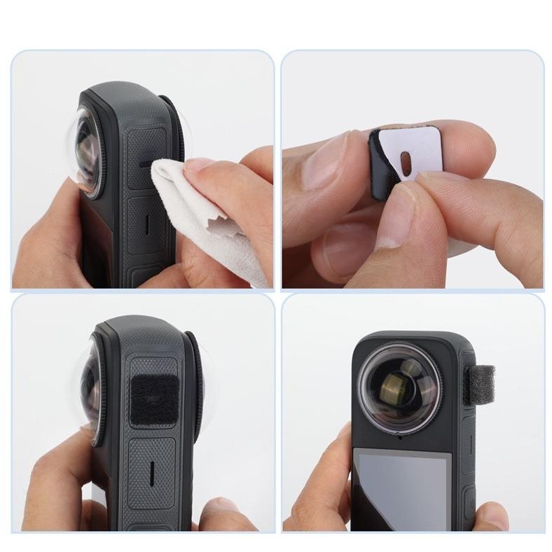 Insta360 X4 X3 X5 用 風防マイクカバー 6個セット マイクスポンジ