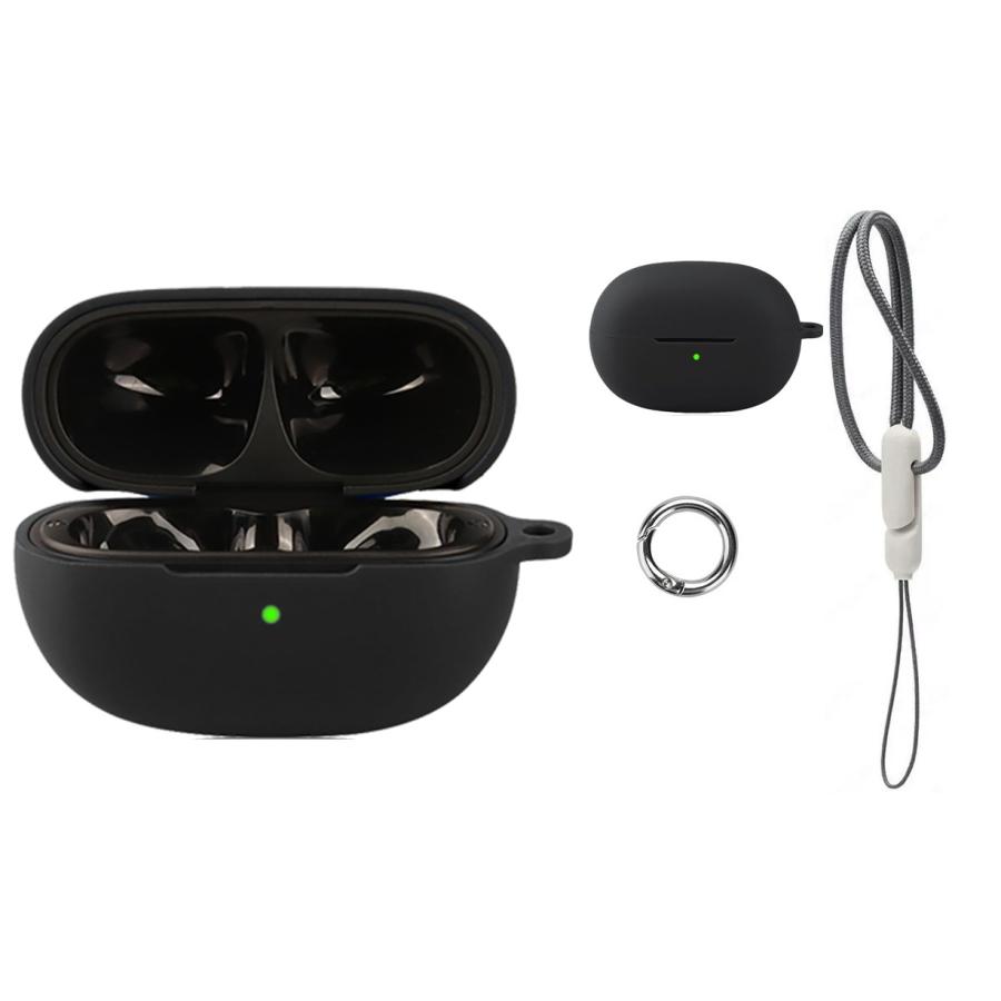 EarFun Clip 2 ケース シリコン製 保護カバー カラビナ付き 耐衝撃