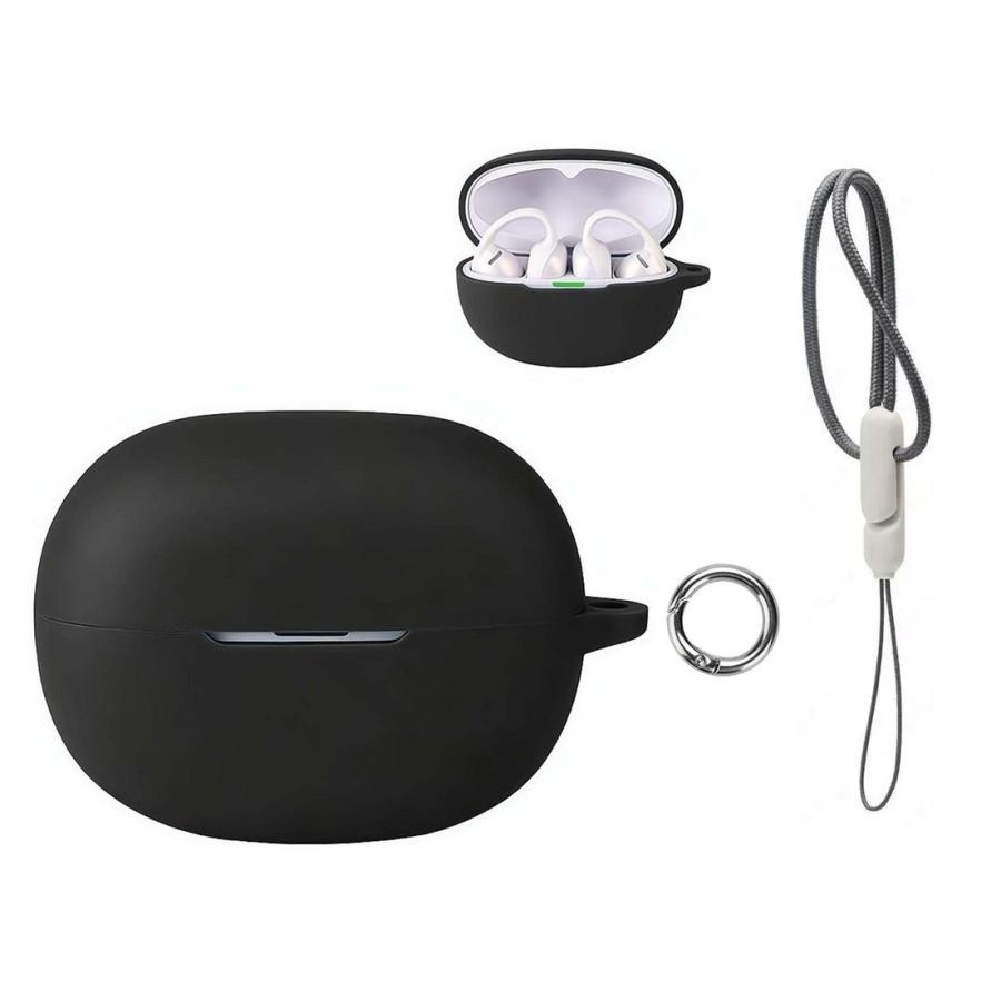 SHOKZ OpenDots Air ケース シリコン製 カバー カラビナ付き 保護