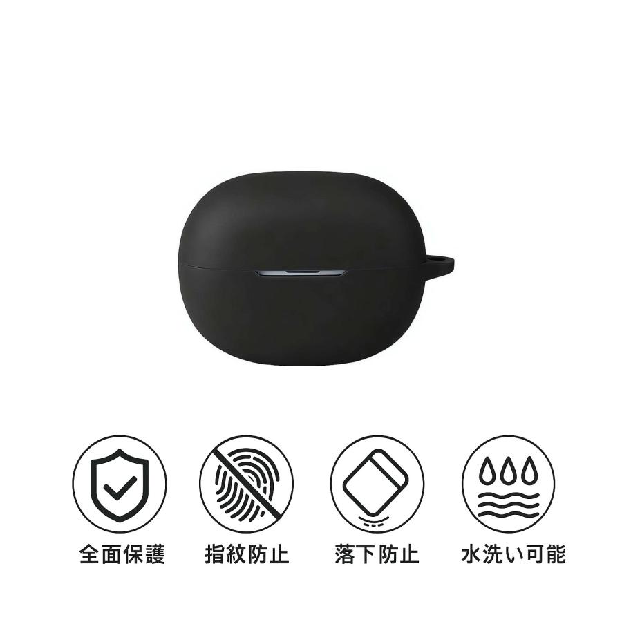 SHOKZ OpenDots Air ケース シリコン製 カバー カラビナ付き 保護