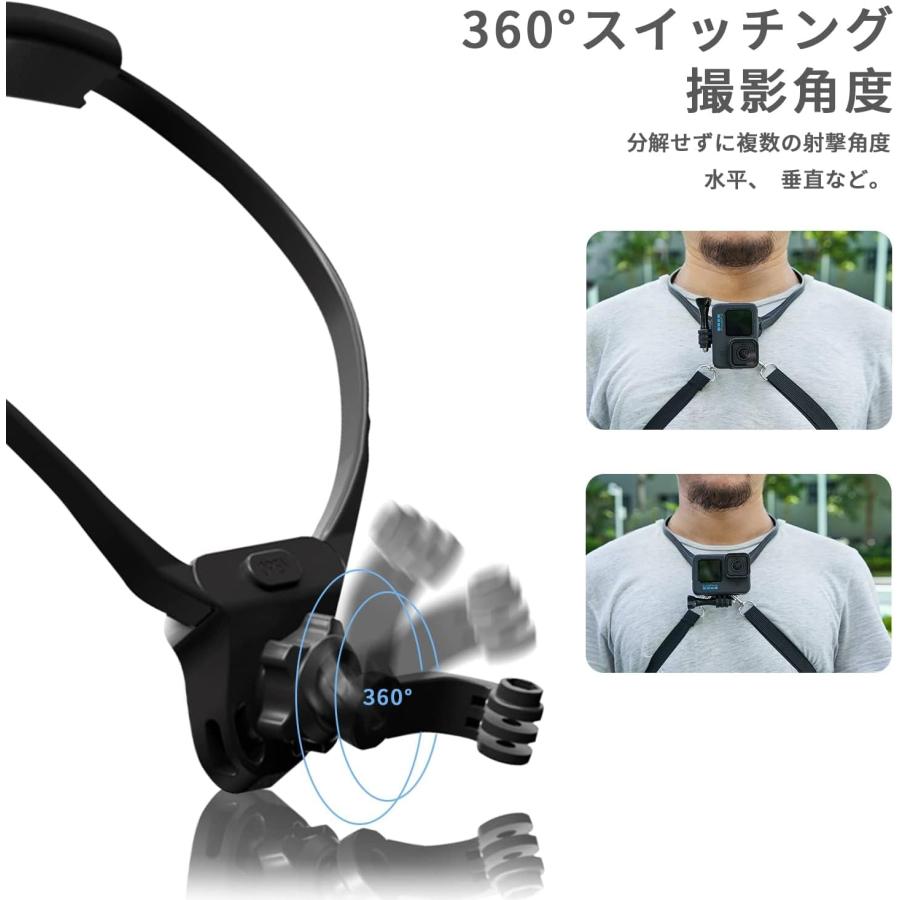 ネックレス式マウント首掛け 横撮り 縦撮り for gopro dji Action1 2 3 4 Insta360 one アクセサリー ゴープロ hero12 11 10 9 8 7 6 5  スマホ その他アクショ｜kkk｜08