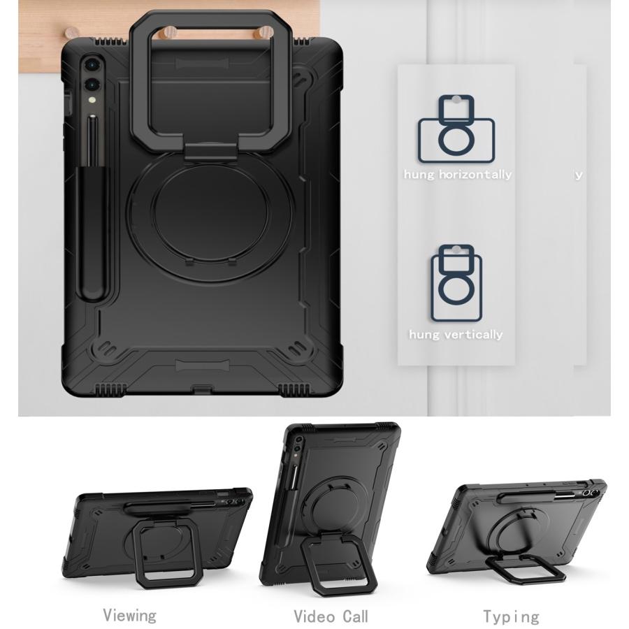 Androidタブレットアクセサリー Samsung Galaxy Tab S9 FE Galaxy Tab S9 / S9FE ケース 紐付き タブレット 首掛けストラップ