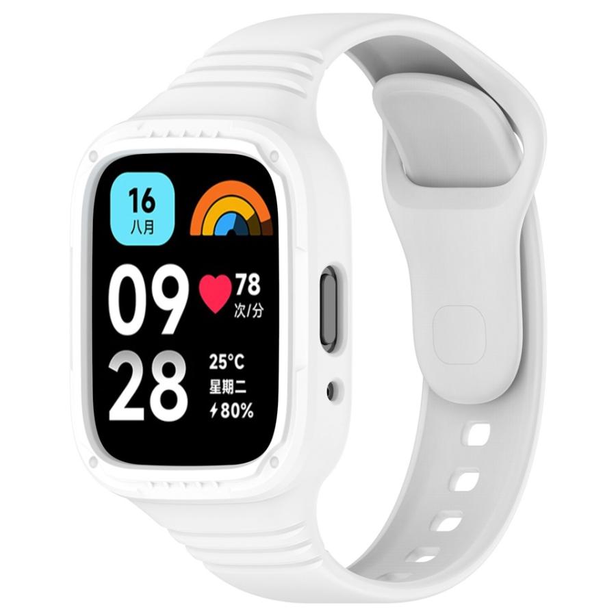 Redmi Watch 3 active バンド シリコン 一体型 Watch3 ベルト リスト 