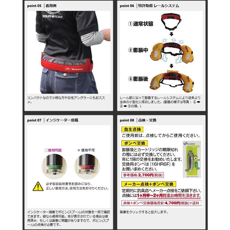 PROX（プロックス） 自動膨脹式救命胴衣検定品ウエストタイプ : KK