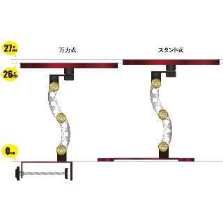 PROX 攻棚ワカサギマルチアクションテーブルハイタイプ スタンド