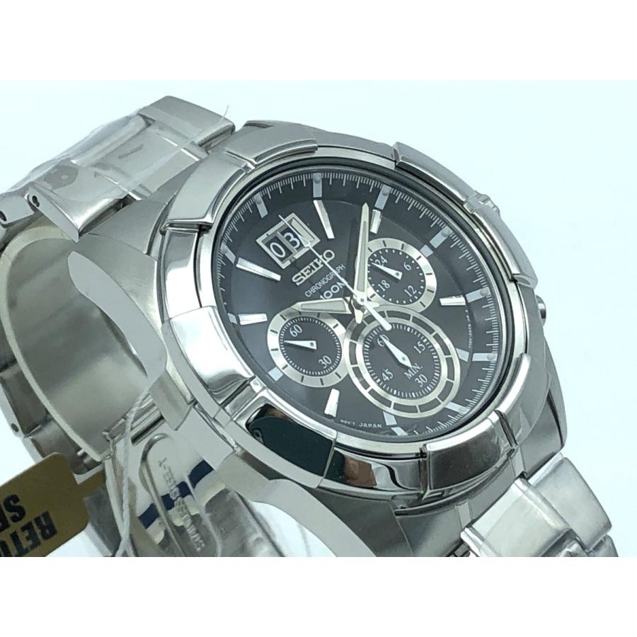 セイコー 腕時計 海外版 メタル感満載のクロノグラフ SPC099P1｜kkkkwatch｜02