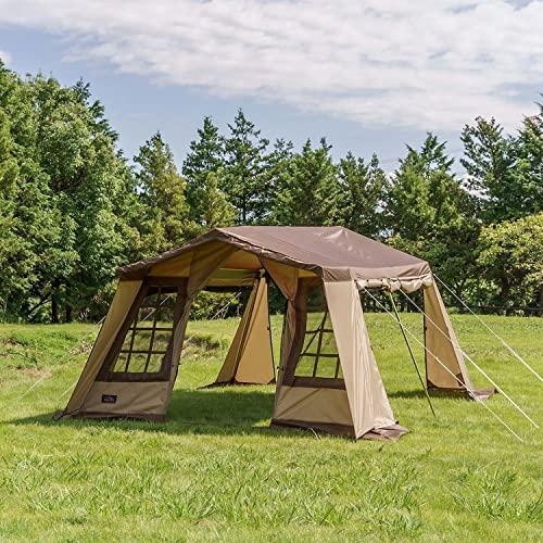 ogawa(オガワ) アウトドア キャンプ テント オーナーロッジ タイプ78R 【5人用】 サンドベージュ×ダークブラウン 2755