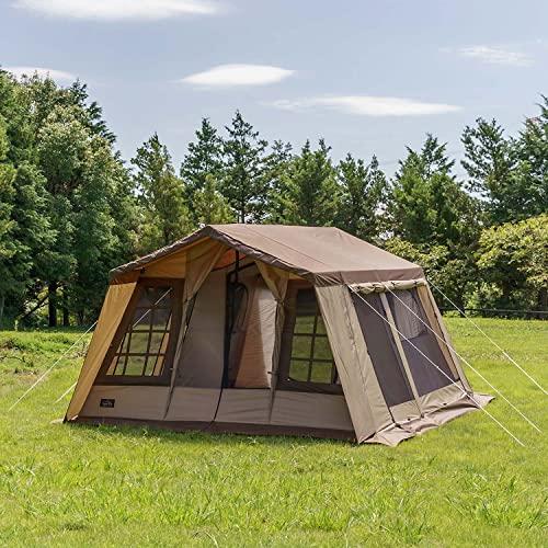 ogawa(オガワ) アウトドア キャンプ テント オーナーロッジ タイプ78R 【5人用】 サンドベージュ×ダークブラウン 2755