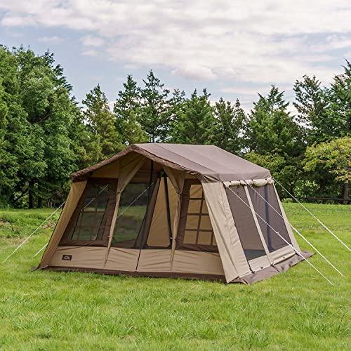 ogawa(オガワ) アウトドア キャンプ テント オーナーロッジ タイプ78R 【5人用】 サンドベージュ×ダークブラウン 2755