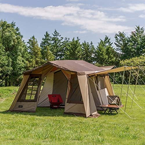 ogawa(オガワ) アウトドア キャンプ テント オーナーロッジ タイプ78R 【5人用】 サンドベージュ×ダークブラウン 2755