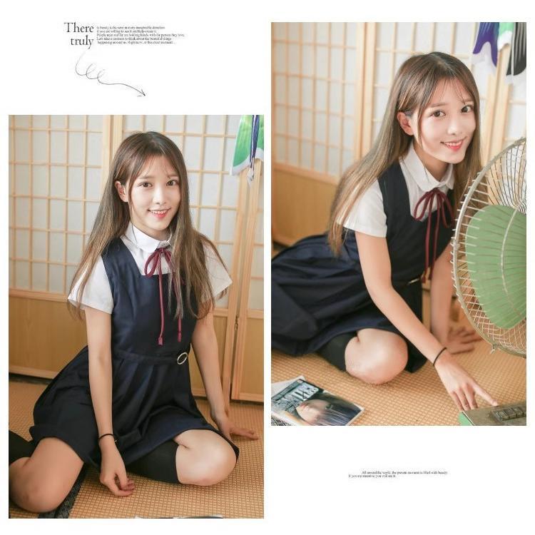 ジャンパースカート+シャツ 制服 学生服 2点セット レディース ジャンパースカート+シャツ 制服 学生服 2点セット レディース