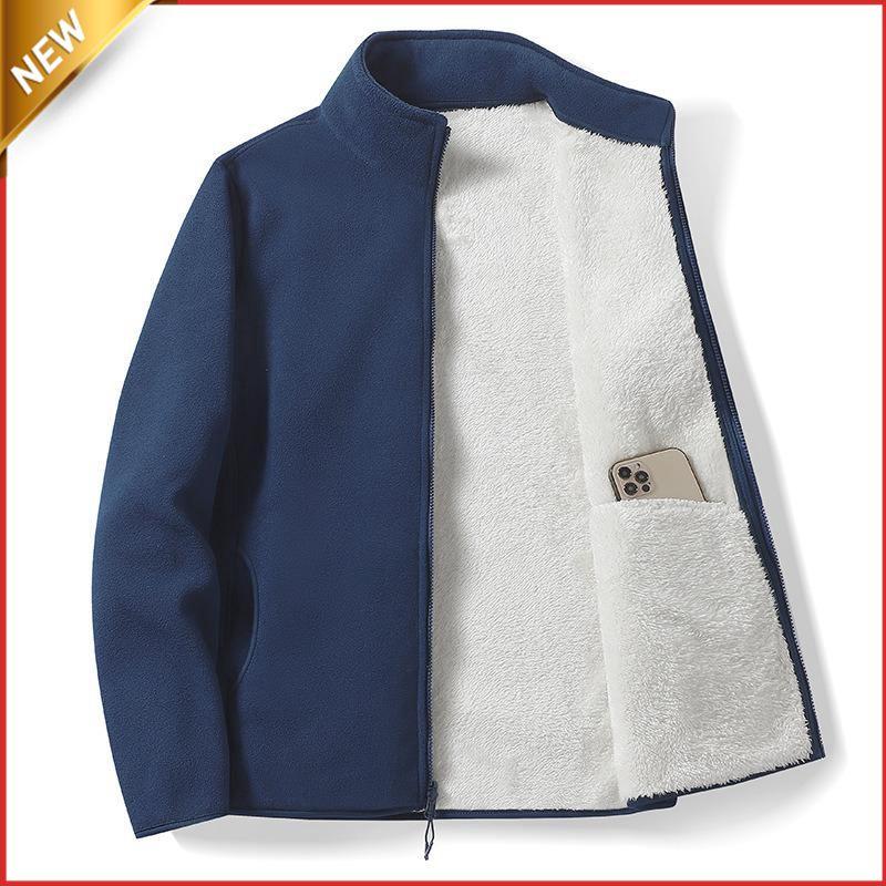 フリースジャケット メンズ ボアジャケット ファー ブルゾン ふわふわ